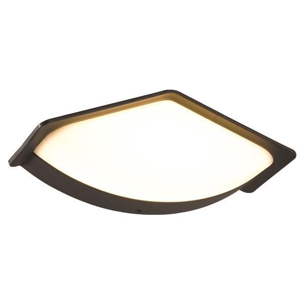 ΑΠΛΙΚΑ ΤΟΙΧΟΥ ΟΒΑΛ LED 7W 233x77x90 3000K IP54 ΜΑΥΡΗ PRO