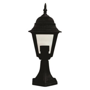 COLUMN LIGHT FLOOR SQUARE ALLUMINIUM BLACK E27
