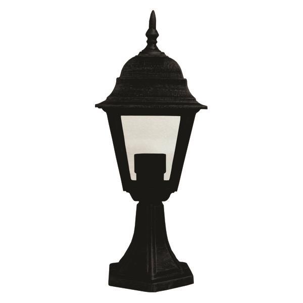 COLUMN LIGHT FLOOR SQUARE ALLUMINIUM BLACK E27