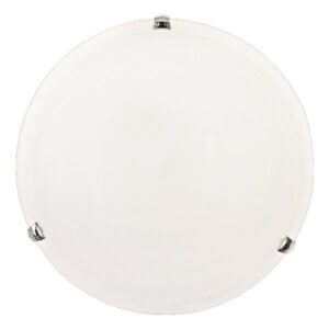 CEILING LIGHT "ERIS" Φ30 Ε27 WHITE/NICKEL