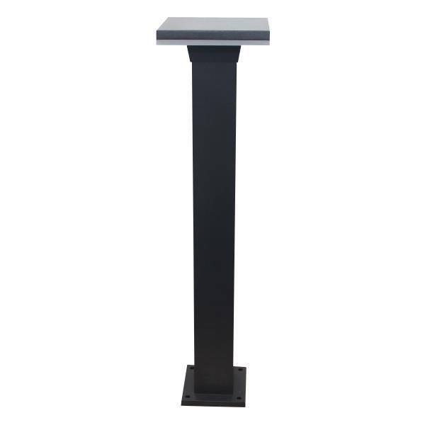 COLUMN LIGHT ALUMINUM 12W Φ150x150x600 IP65 3000K BLACK