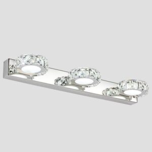LIGHT FIXTURES FOR BATHROOM  LED 9W 4000K OVAL 3Φ 460X50X116 NICKEL