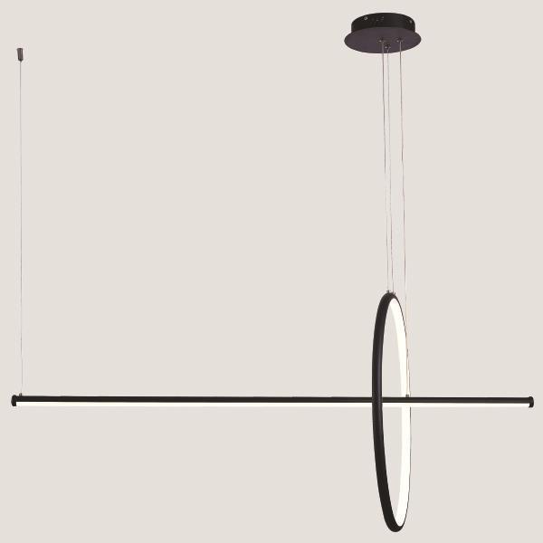 LIGHT FIXTURE HANGINGS LED 60W  BLACK