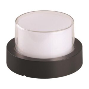 WALL LIGHT LED ROUND 12W Φ169x100 3000K IP65 BLACK PRO