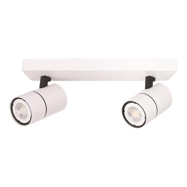 SPOT BAR DOUBLE GU10 WHITE/ BLACK