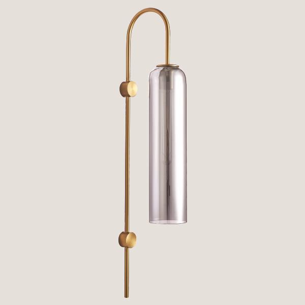 WALL MOUNTED E27  SMOKYGOLD