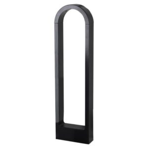 COLUMN LIGHT OVAL ALUMINUM 7W 162x57x400 IP65 3000K BLACK