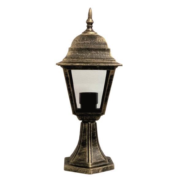 COLUMN LIGHT FLOOR SQUARE ALLUMINIUM BRONZE E27