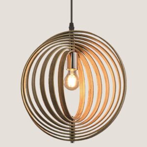 LIGHT FIXTURES HANGING SIMPLE E27 Φ400 WOOD