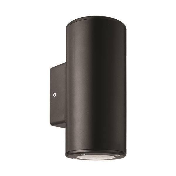 WALL LIGHT ROUND UP-DOWN PLASTIC GU10 BLACK