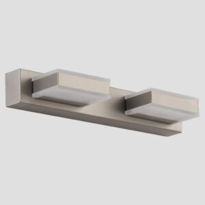 LIGHT FIXTURES FOR BATHROOM  LED 8W 4000K OVAL 2Φ 320X50X100 NICKEL