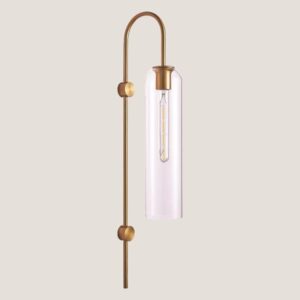 WALL MOUNTED E27  TRANSPARENT/GOLD