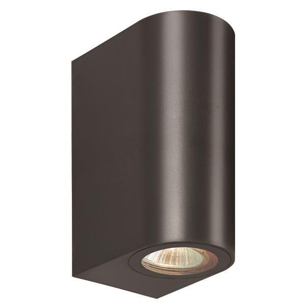 WALL LIGHT UP-DOWN OVAL GU10 IP54 BLACK
