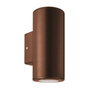 WALL LIGHT ROUND UP-DOWN PLASTIC GU10 ANTIQUE COPPER