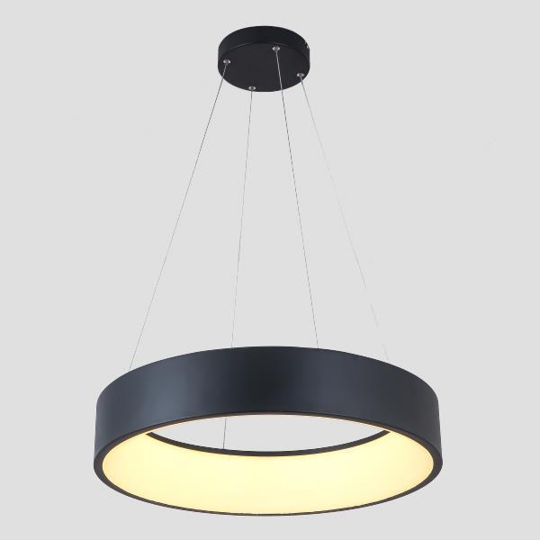ΦΩΤΙΣΤΙΚΟ ΚΡΕΜΑΣΤΟ ΣΤΡΟΓΓΥΛΟ LED 40W 3000Κ  ΜΑΥΡΟ