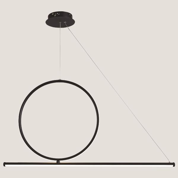 LIGHT FIXTURE HANGINGS  LED 32W  WHITE/BLACK
