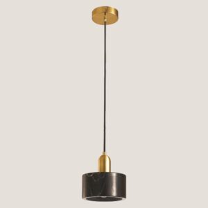 LIGHT FIXTURES HANGING SIMPLE E27 Φ15x18 GOLD/BLACK