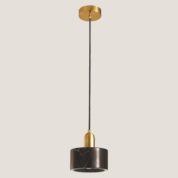 LIGHT FIXTURES HANGING SIMPLE E27 Φ15x18 GOLD/BLACK