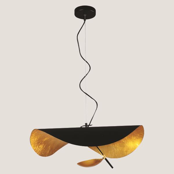 LIGHT FIXTURES HANGING LED 12W  GOLD/BLACK