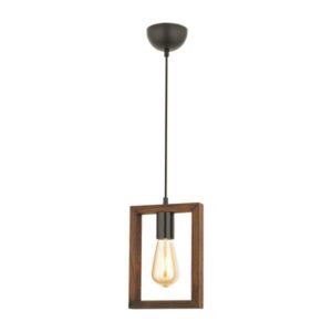 HANGING LIGHT "OREON" E27 WOOD/ METAL