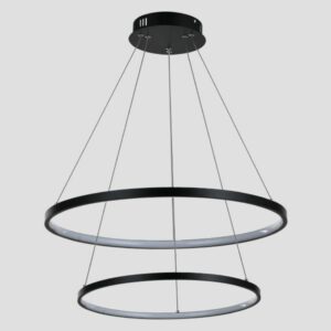 CEILING LIGHT FIXTURE ROUND LED 37W  BLACK