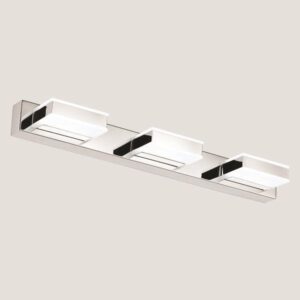 LIGHT FIXTURES FOR BATHROOM LED 12W 4000K SQUARE 3Φ 500X50X100 NICKEL