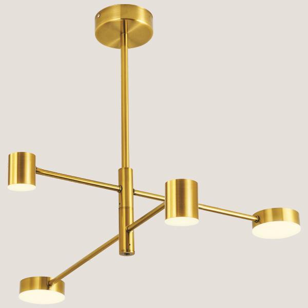 LIGHT FIXTURES HANGING QUADRIPLE LED 30W GOLD LIGHT FIXTURES HANGING QUADRIPLE LED 30W GOLD