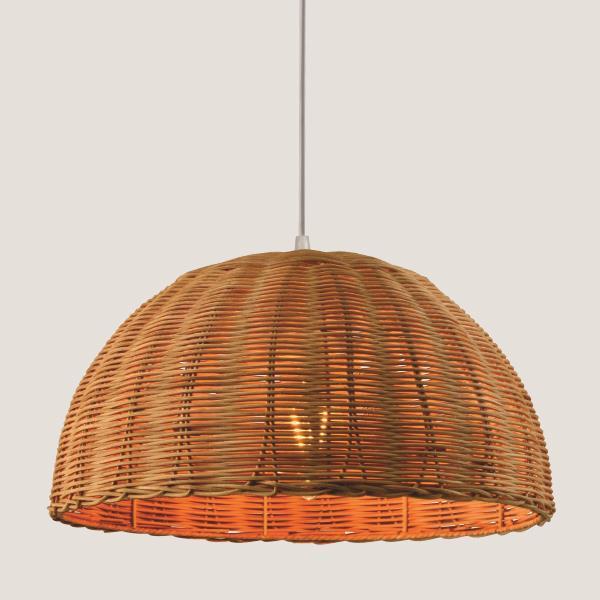 LIGHT FIXTURES HANGING SIMPLE E27 Φ395x210 BAMBOO