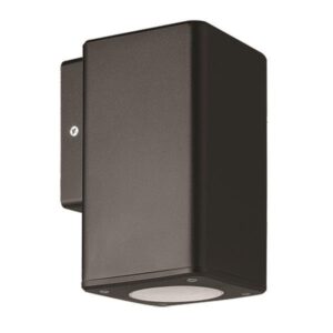 WALL LIGHT SQUARE DOWN PLASTIC GU10 BLACK