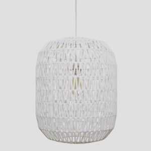 CEILING LIGHT FIXTURE SIMPLE  Ε27 MAX40W Φ40x49cm WHITE ROPE