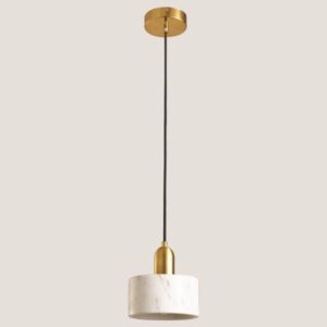 LIGHT FIXTURES HANGING SIMPLE E27 Φ15x18 GOLD/WHITE