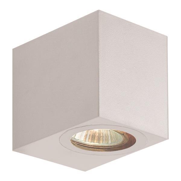 WALL LIGHT DOWN SQUARE GU10 IP54 WHITE
