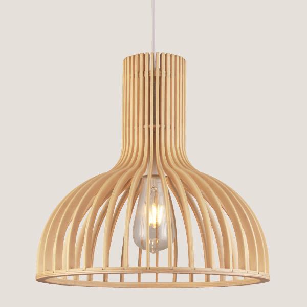 LIGHT FIXTURES HANGING SIMPLE E27  WOOD