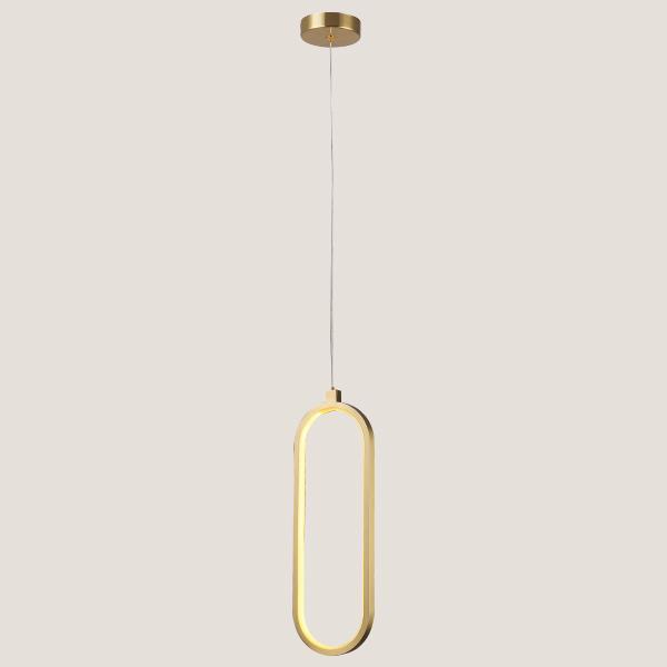LIGHT FIXTURES HANGING LINEAR LED 10W 3000Κ GOLD
