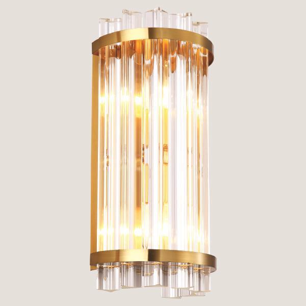 WALL MOUNTED FIXTURE 2xE14 16x36 GOLD WALL MOUNTED FIXTURE 2xE14 16x36 GOLD