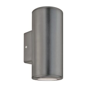 WALL LIGHT ROUND UP-DOWN PLASTIC GU10 GREY