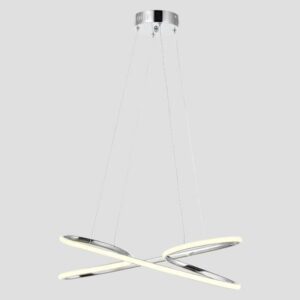 CEILING LIGHT FIXTURE HANGING OVAL LED 40W  4000K GOLD MATT