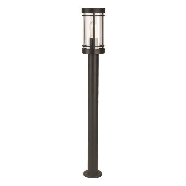 COLUMN LIGHT FLOOR METALLIC E27 105x105x800 IP44 BLACK