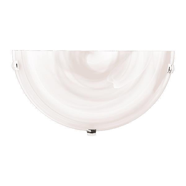 WALL MOUNTED LIGHT "ERIS" Φ30 Ε27 WHITE/NICKEL