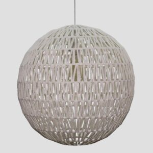 CEILING LIGHT FIXTURE SIMPLE Ε27 MAX40W Φ50x50cm WHITE ROPE