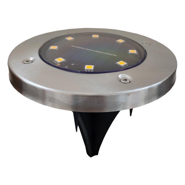 GARDEN SOLAR PANEL LIGHT Φ120x130mm 4000Κ