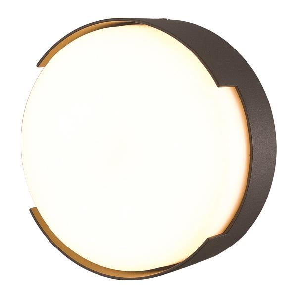 ΠΛΑΦΟΝΙΕΡΑ ΣΤΡΟΓΓΥΛΗ LED 16W Φ250x50 3000K IP54 ΜΑΥΡΗ PRO