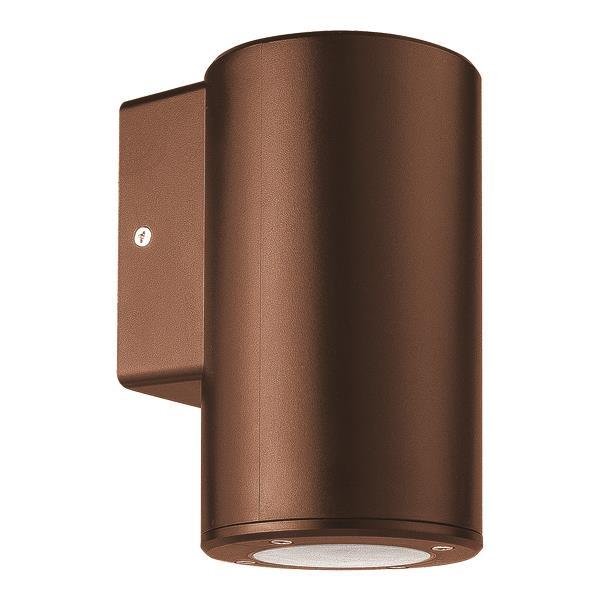 WALL LIGHT ROUND DOWN PLASTIC GU10 ANTIQUE COPPER