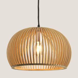 LIGHT FIXTURES HANGING SIMPLE E27 Φ450x300 WOOD