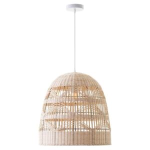 ΦΩΤΙΣΤΙΚΟ ΚΡΕΜΑΣΤΟ ΜΟΝΟΦΩΤΟ Ε27  RATTAN (ΨΑΘΙΝΟ)