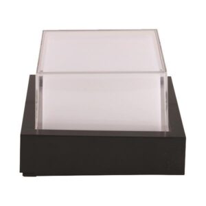 WALL LIGHT LED SQUARE 12W 160x160x100 3000K IP65 BLACK PRO