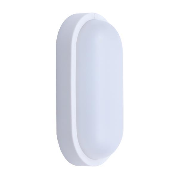 ΦΩΤΙΣΤΙΚΟ ΤΟΙΧΟΥ ΟΒΑΛ LED 12W 205x105x54 3000K IP54 ΛΕΥΚΟ PLUS