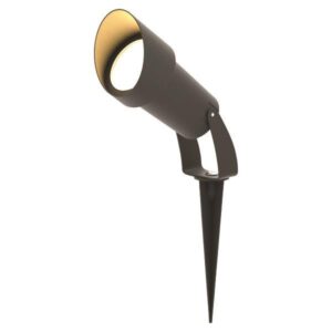 GARDEN SPOT LIGHT PLASTIC WITH COVER AND NAIL BASE GU10 IP65 230V Φ95Χ100 BLACK