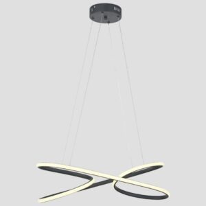 CEILING LIGHT FIXTURE HANGING OVAL LED 40W  4000K BLACK