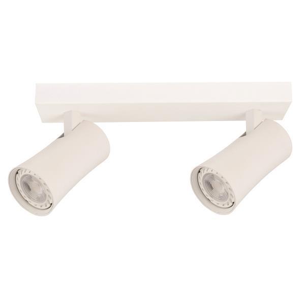 SPOT CEILING DOUBLE GU10 S1901 WHITE